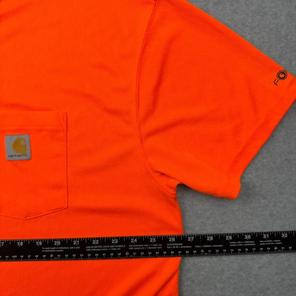 Lot of 2 Carhartt Force Relaxed Fit Pocket T-Shirts Mens 2XL Orange 100493 824